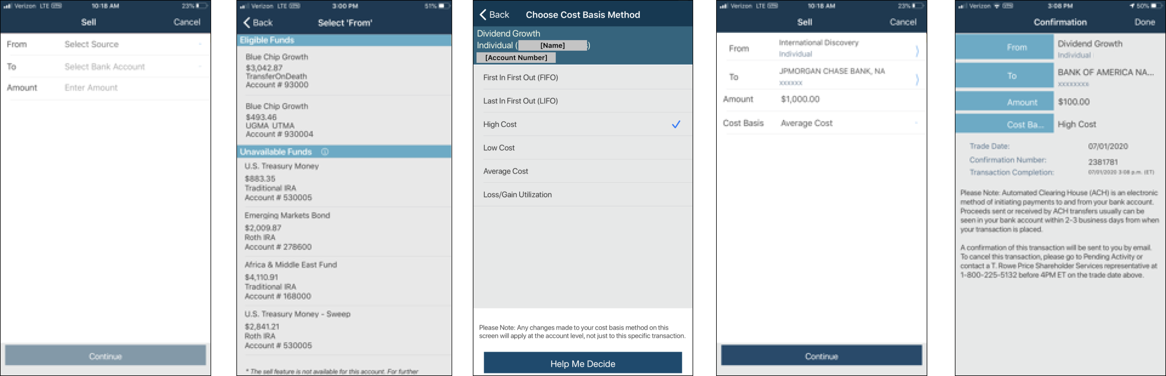 Legacy transaction flow