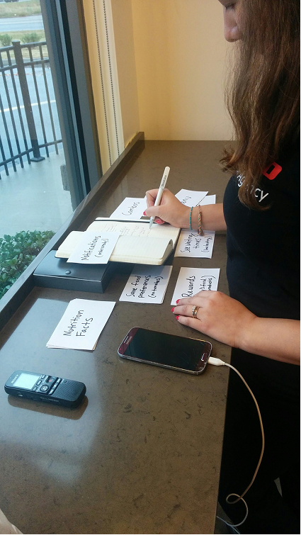 In-store customer interview and user testing