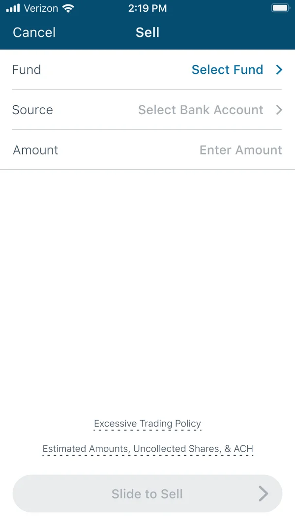 New sell flow, step 1