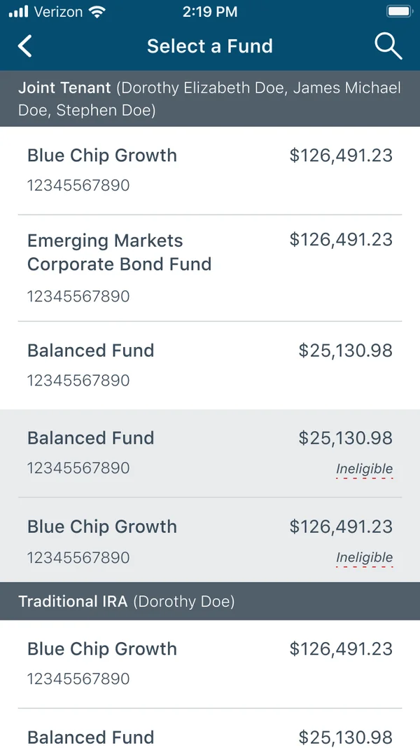 New sell flow, step 2